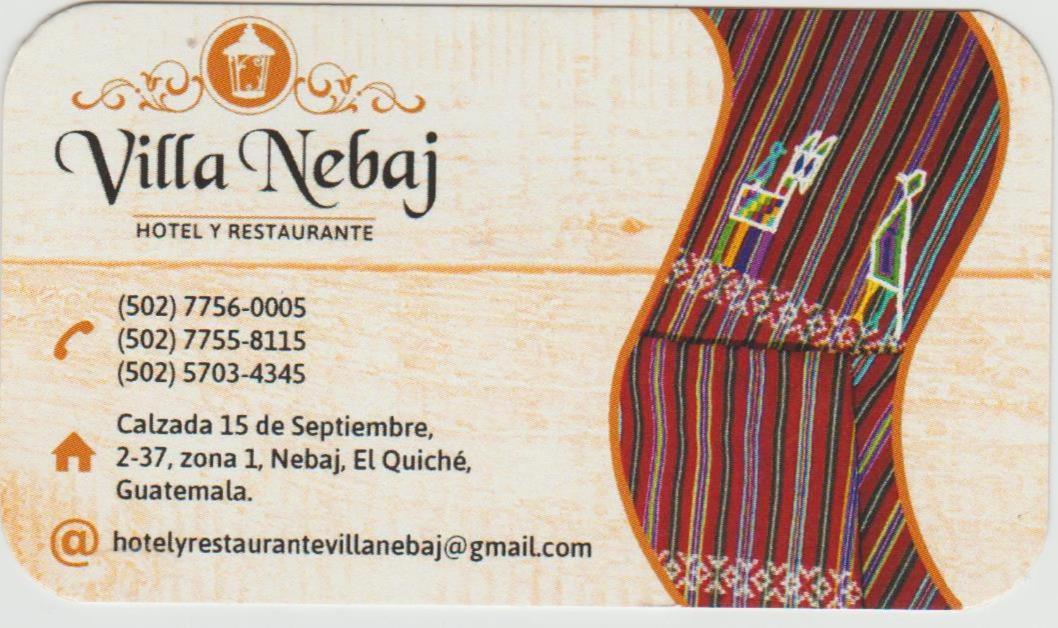 Hotel Y Restaurante Villa Nebaj 외부 사진